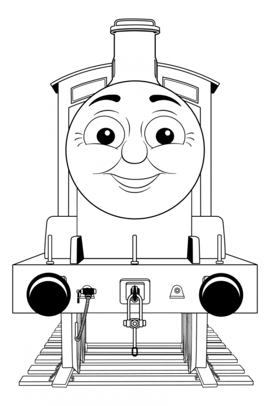 Раскраска Томас и его друзья Джеймс