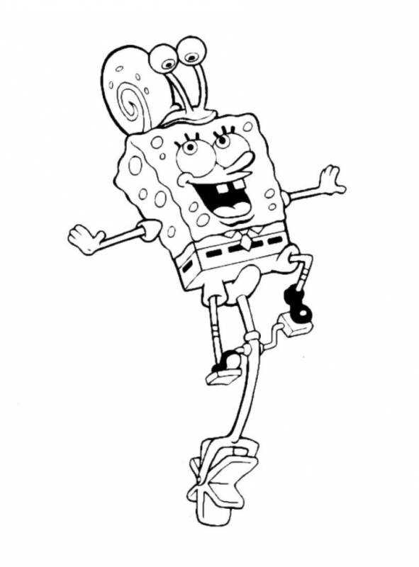 Раскраски губка Боб квадратные штаны