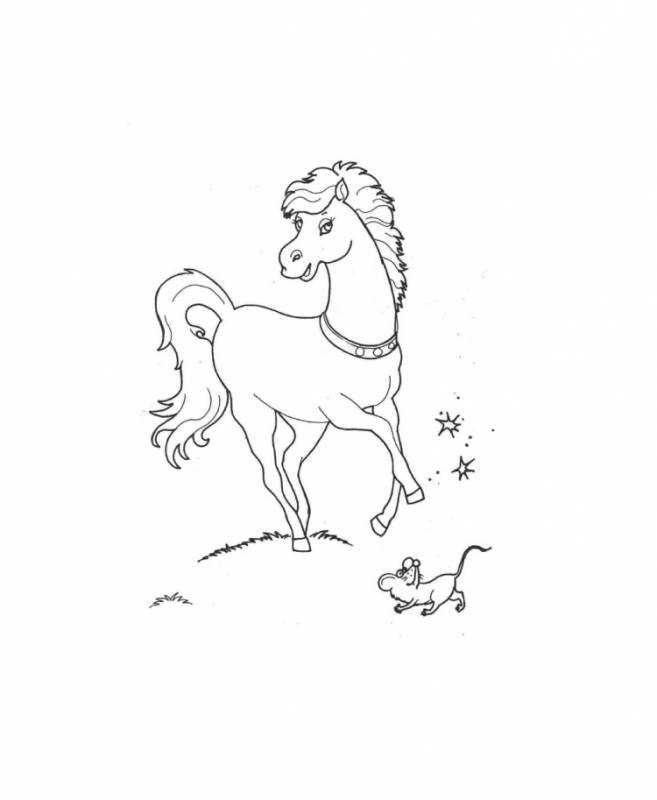 Раскраска ковбойские лошади