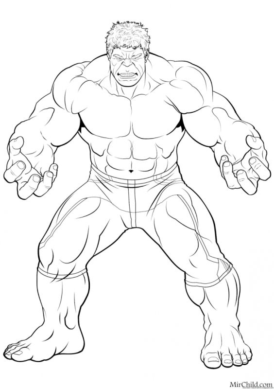 Раскраска Халк и человек паук