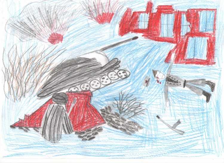 Сталинградская битва рисунки