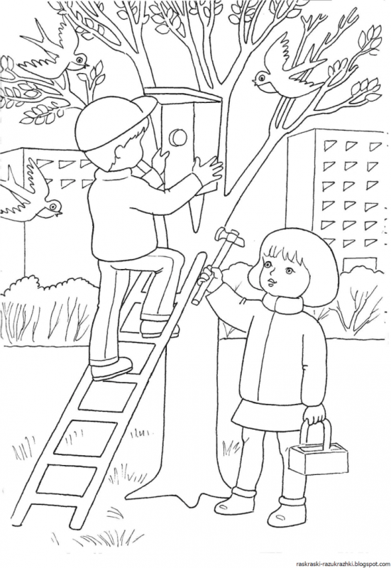 Раскраска доброта для детей