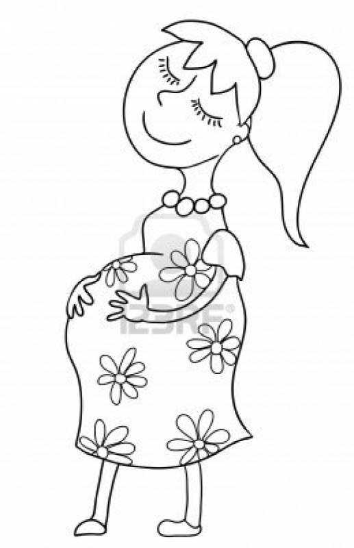Раскраски для беременных женщин