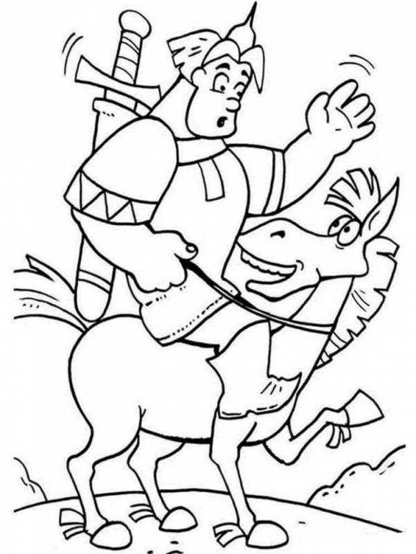 Раскраска. Лошади