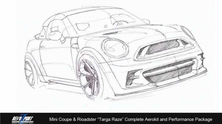 Мини Купер Кантримен рисунок