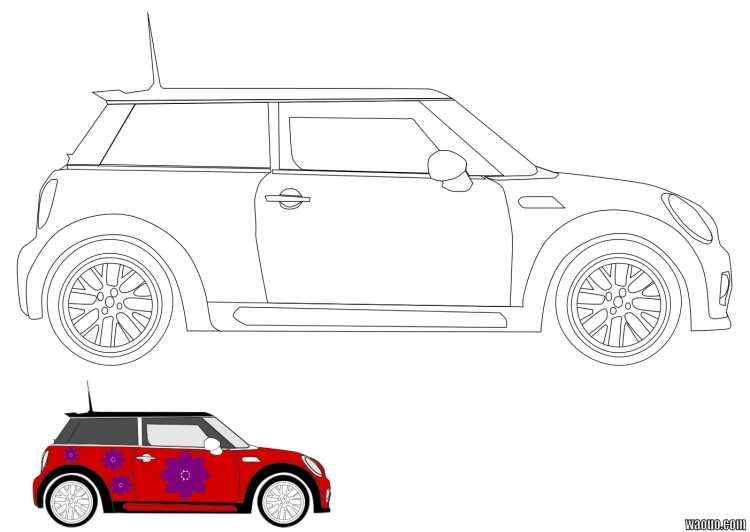 Mini Cooper чертеж
