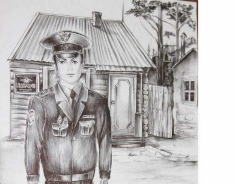 Полицейская форма для раскрашивания
