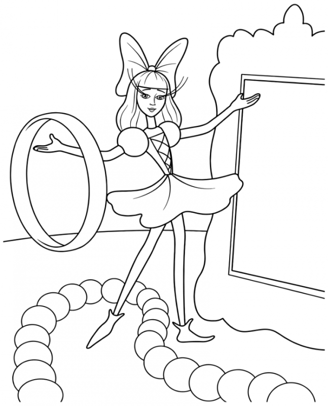 Раскраска к сказке Андерсена Дюймовочка