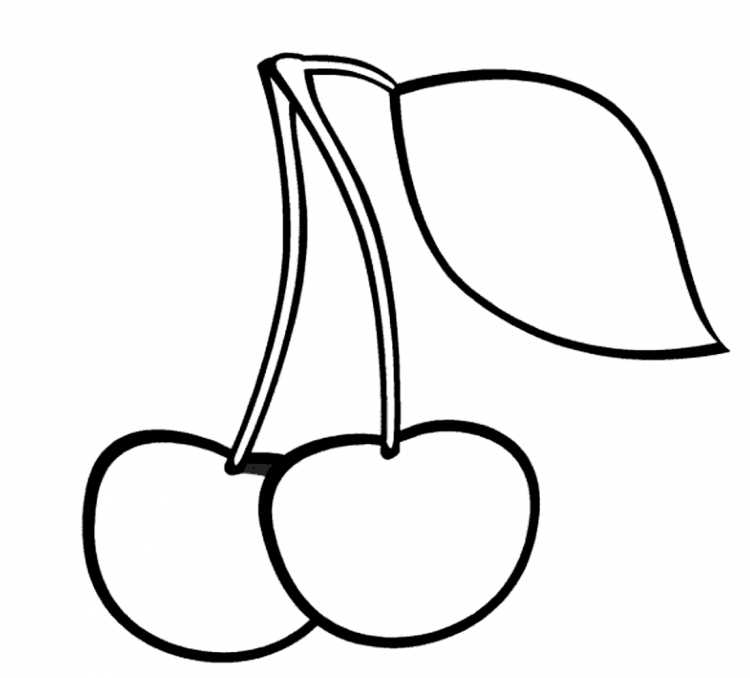 Раскраска "фрукты"