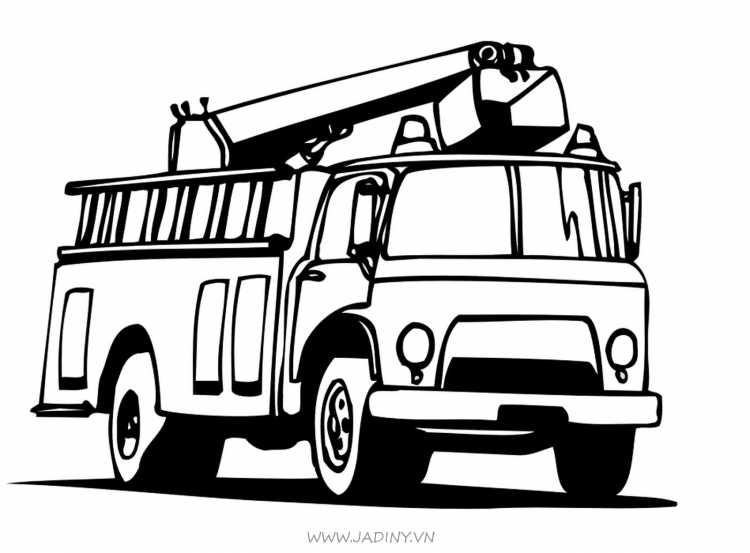 Раскраска пожарная машина