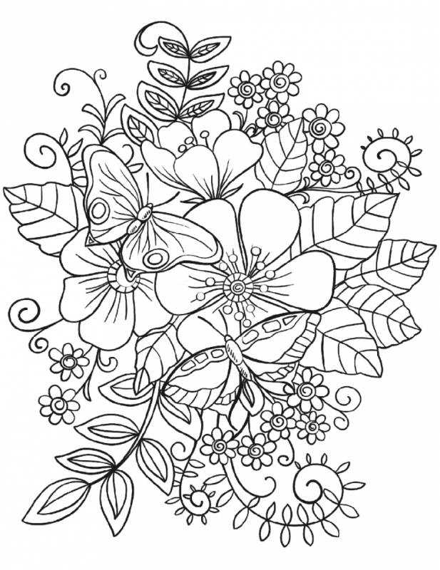 Раскраски природа сложные