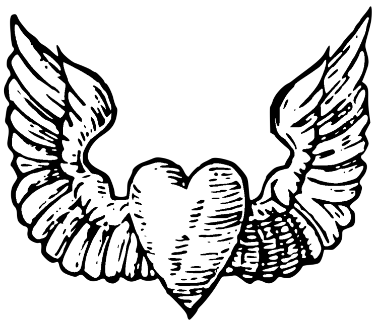 Сердечко рисунок карандашом