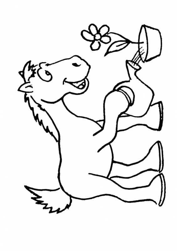 Богатырский конь раскраска