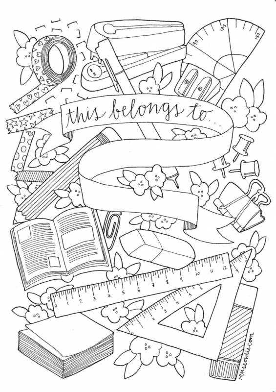 Раскраска школа