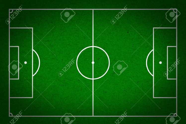 Футбольное поле сверху разметка