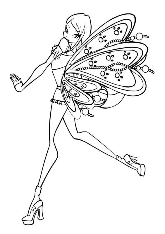 Раскраски Винкс большие