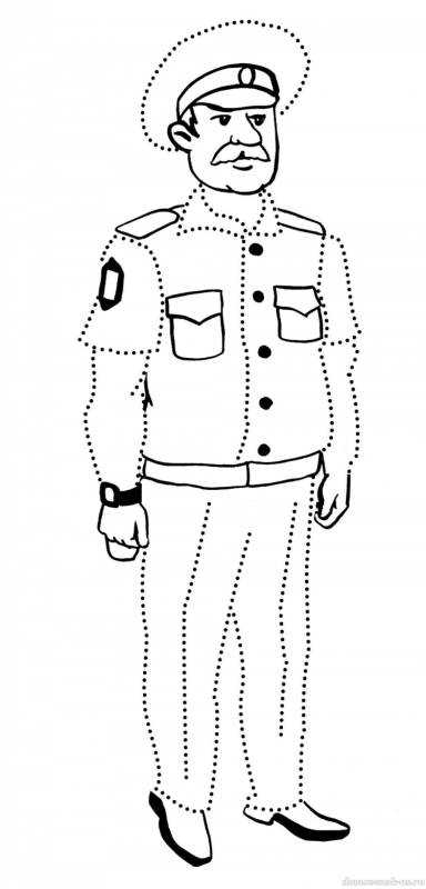 Раскраска Полицейская машина