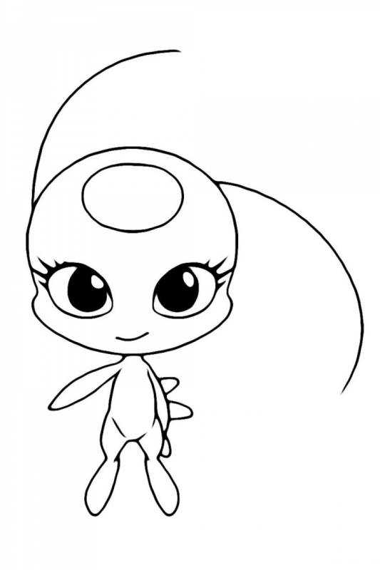 Раскраски леди баг КВАМИ Тикки