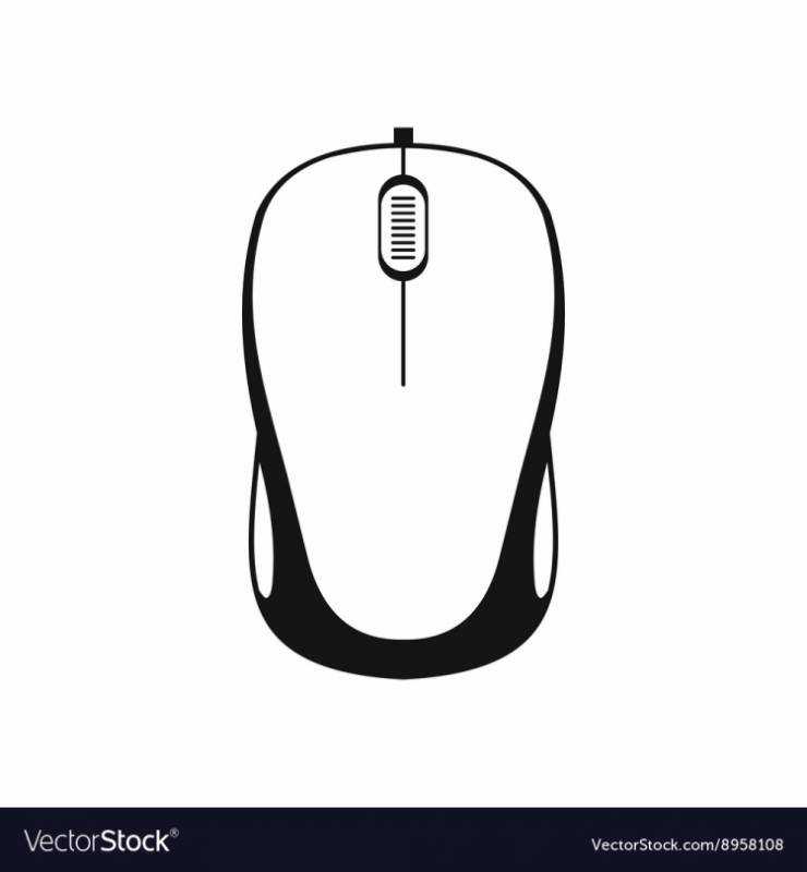 Компьютерная мышка разукрашка