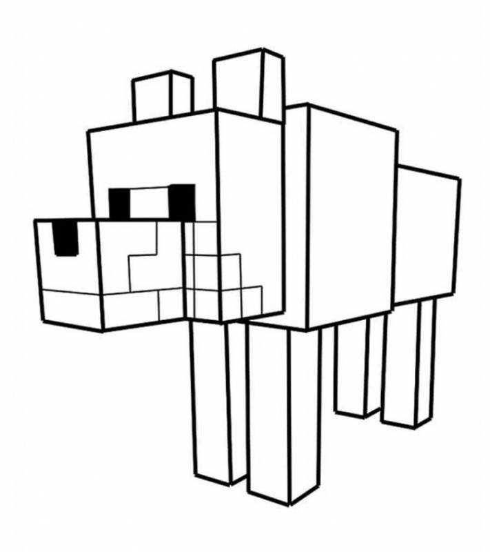 Раскраска майнкрафт