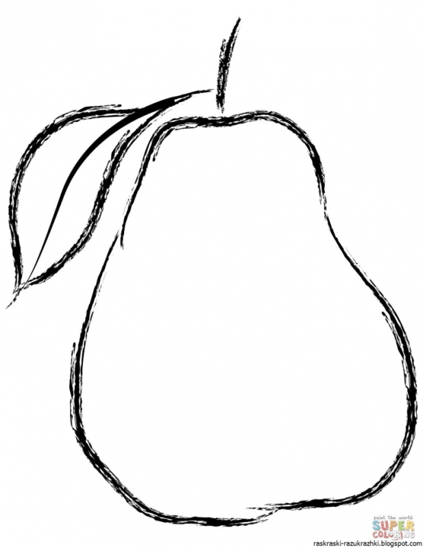 Яблоко раскраска