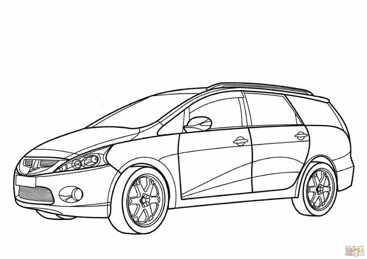 Митсубиси Грандис раскраска