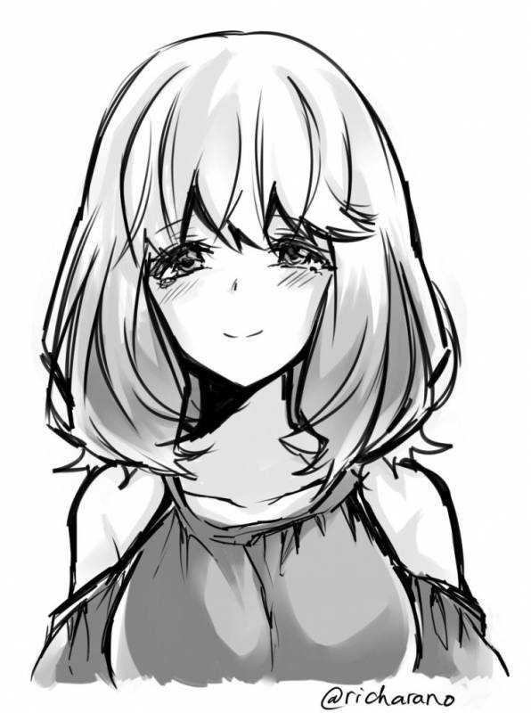 Маюра с распущенными волосами