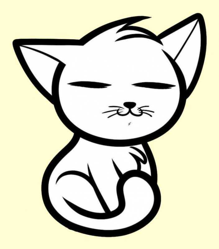 Раскраска маленькие котята