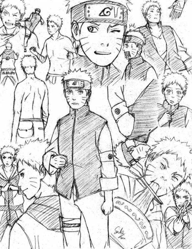 Рисовать аниме Боруто и Наруто