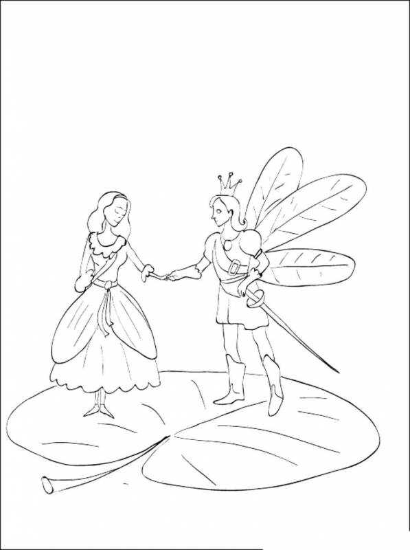 Раскраска "цветочные феи"