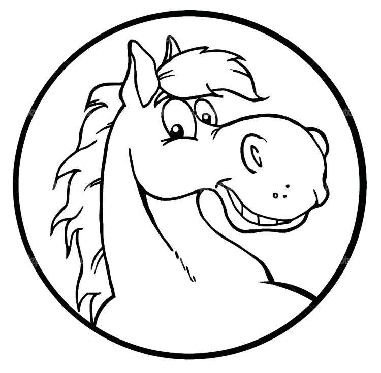 Конь Юлий раскраска