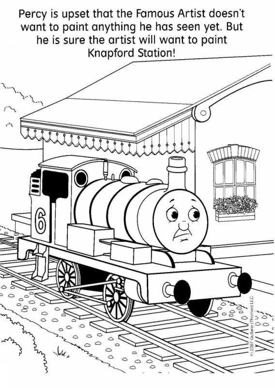 Томас и его друзья. Раскраска