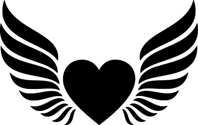 Сердечко с крыльями