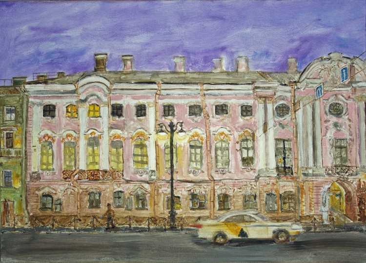 «Вид зимнего дворца от Петропавловской крепости» (1794) Алексеев