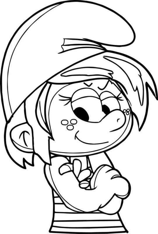 Детские раскраски Смурфики