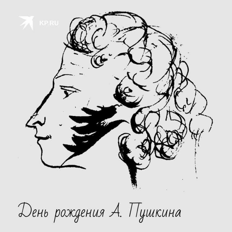 Пушкин автопортрет профиль