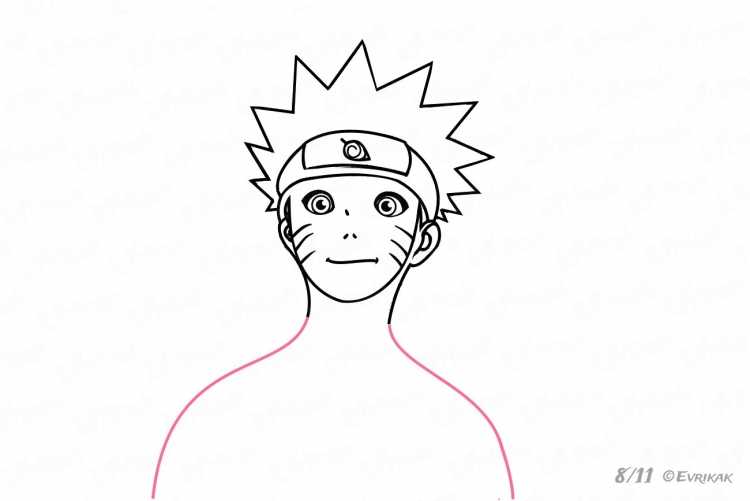 Наруто и Саске разукрашка