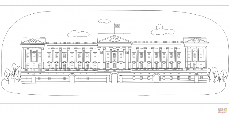 Букингемский дворец чертеж фасад