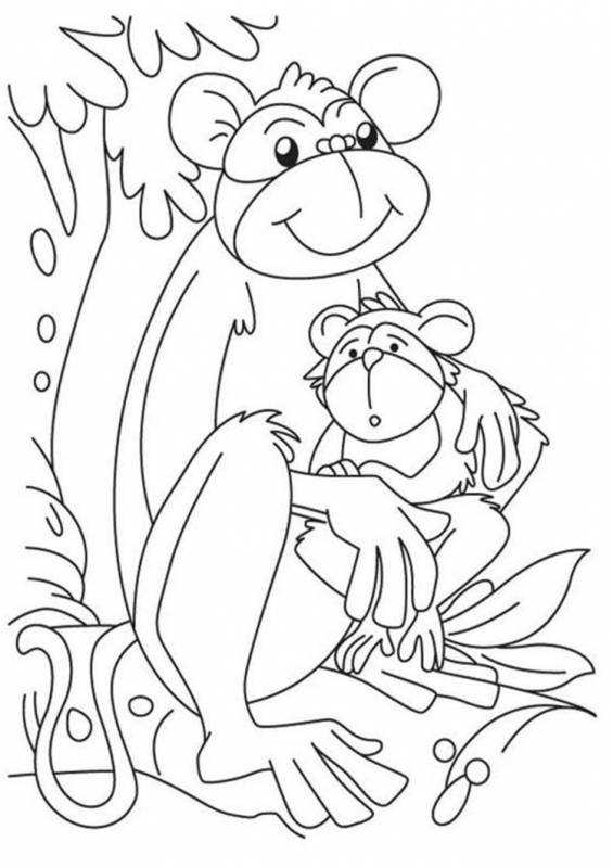 Обезьяна рисунок