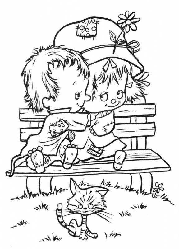 Раскраска. Весна