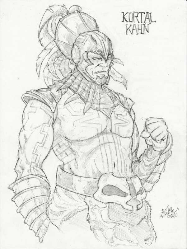 Раскраска мортал комбат Скорпион