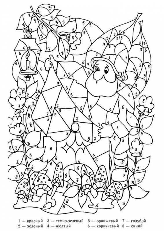 Раскраска по цифрам