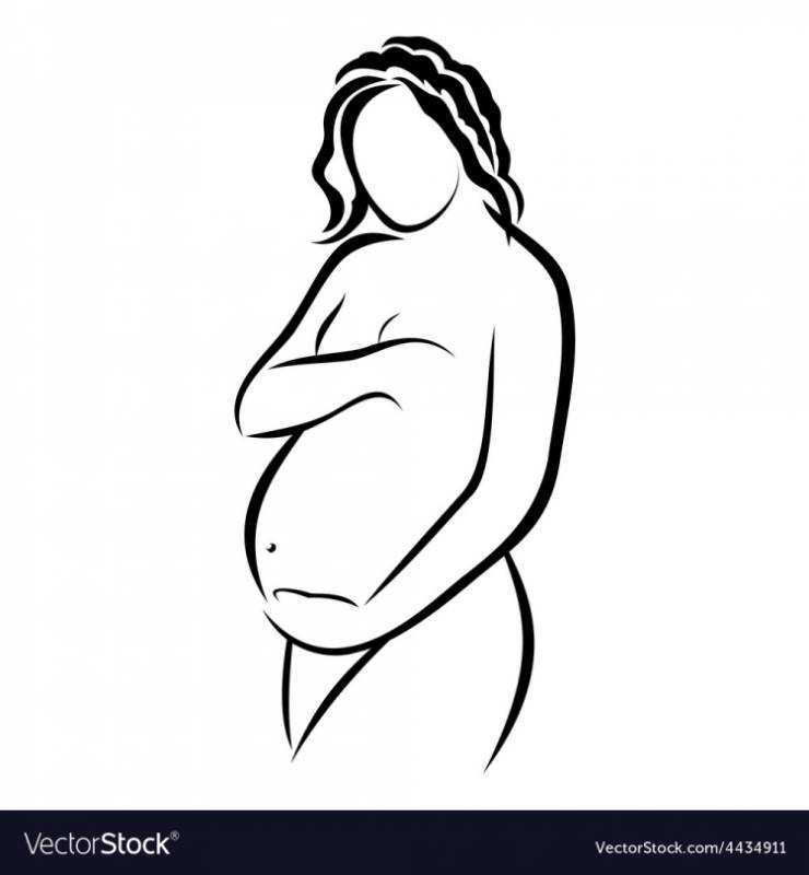 Раскраска беременность