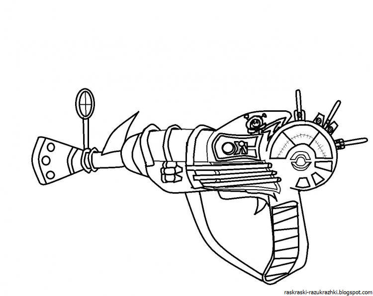 Раскраска пулемет