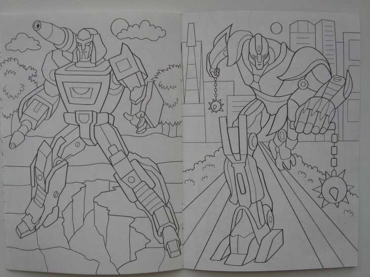 Раскраска робот Живая сталь Зевс