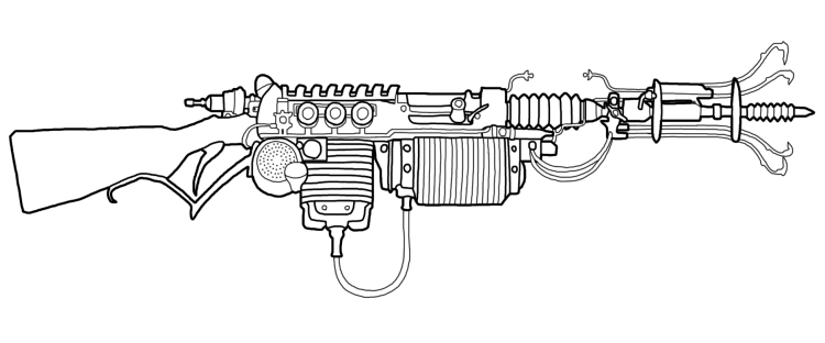 Орудие раскраска