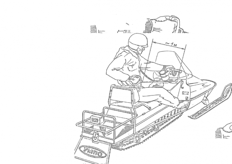 Зимние раскраски снегоходы