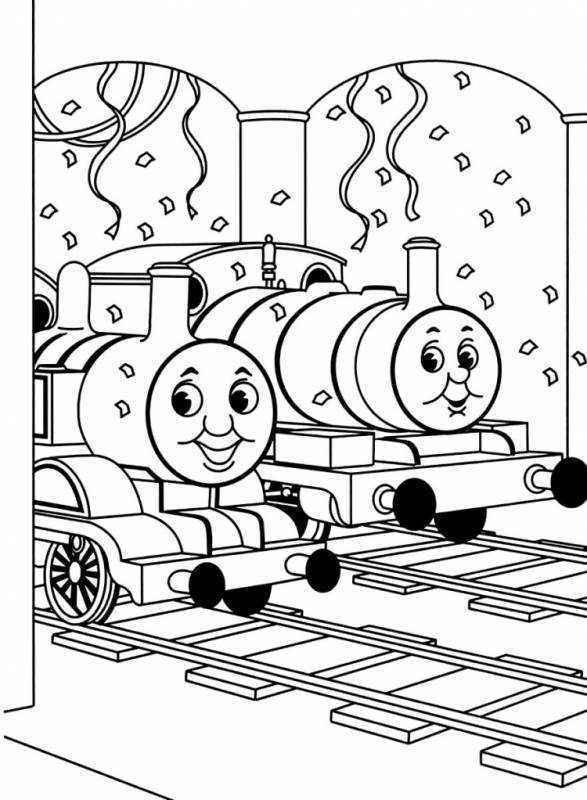 Томас раскраска Джеймс