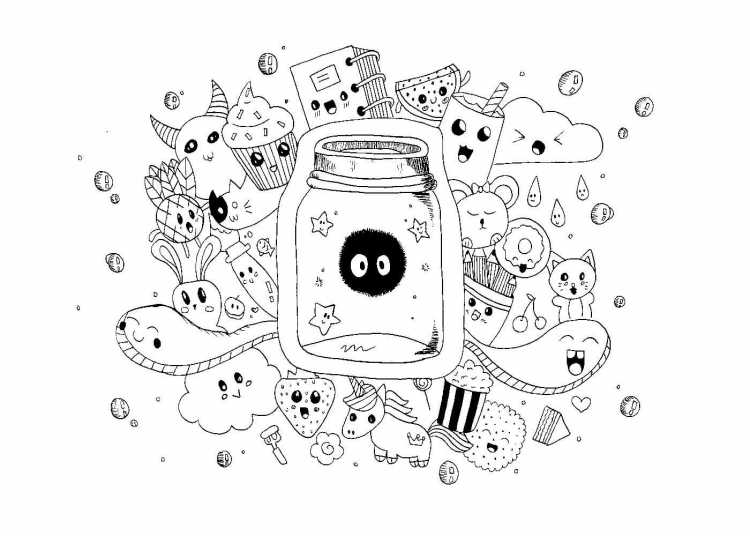 Раскраски дудлинг