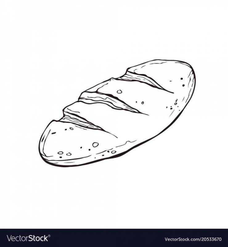 Батон карандашом